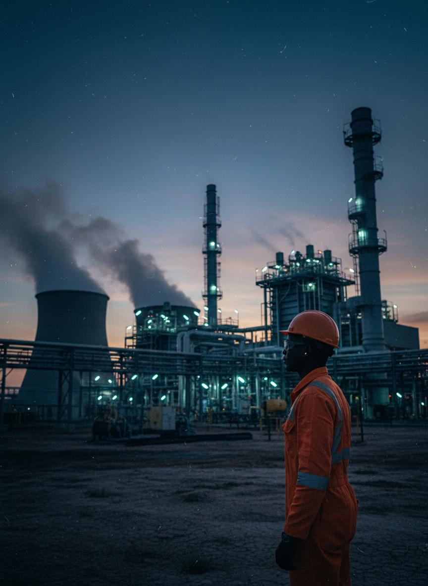 Operators at an energy facility